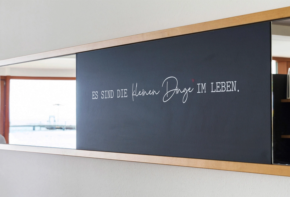 Spruch; Es sind die kleinen Dinge im Leben